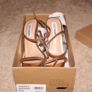 Steve madden Aubrey bronze heels